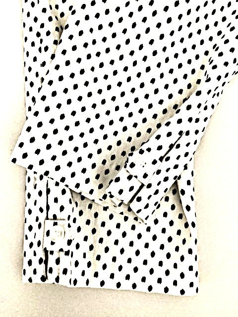 Chico’s White Polka Dot Capri Pants Women’s 3/4 Stretch Slim Fit Chic