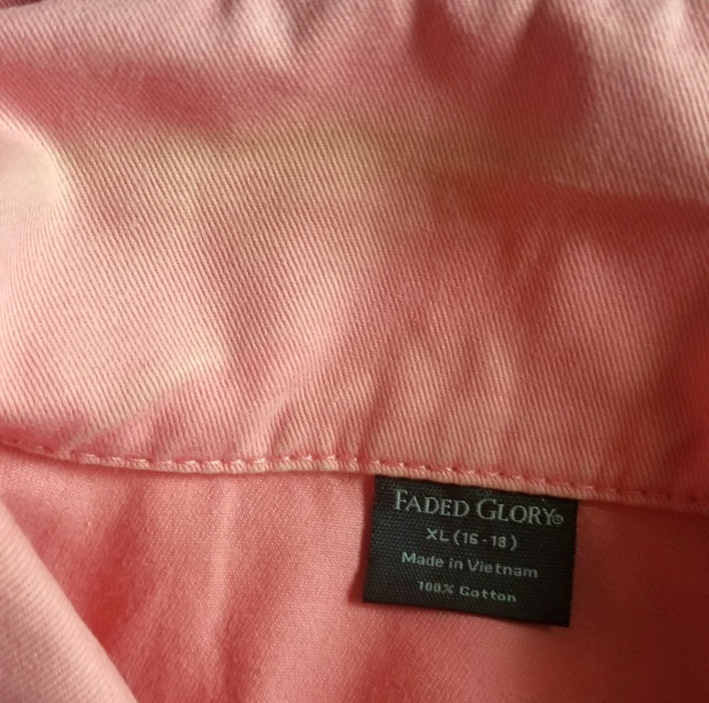 Faded Glory Denim Jacket – 100% Cotton – Pre-Owned
