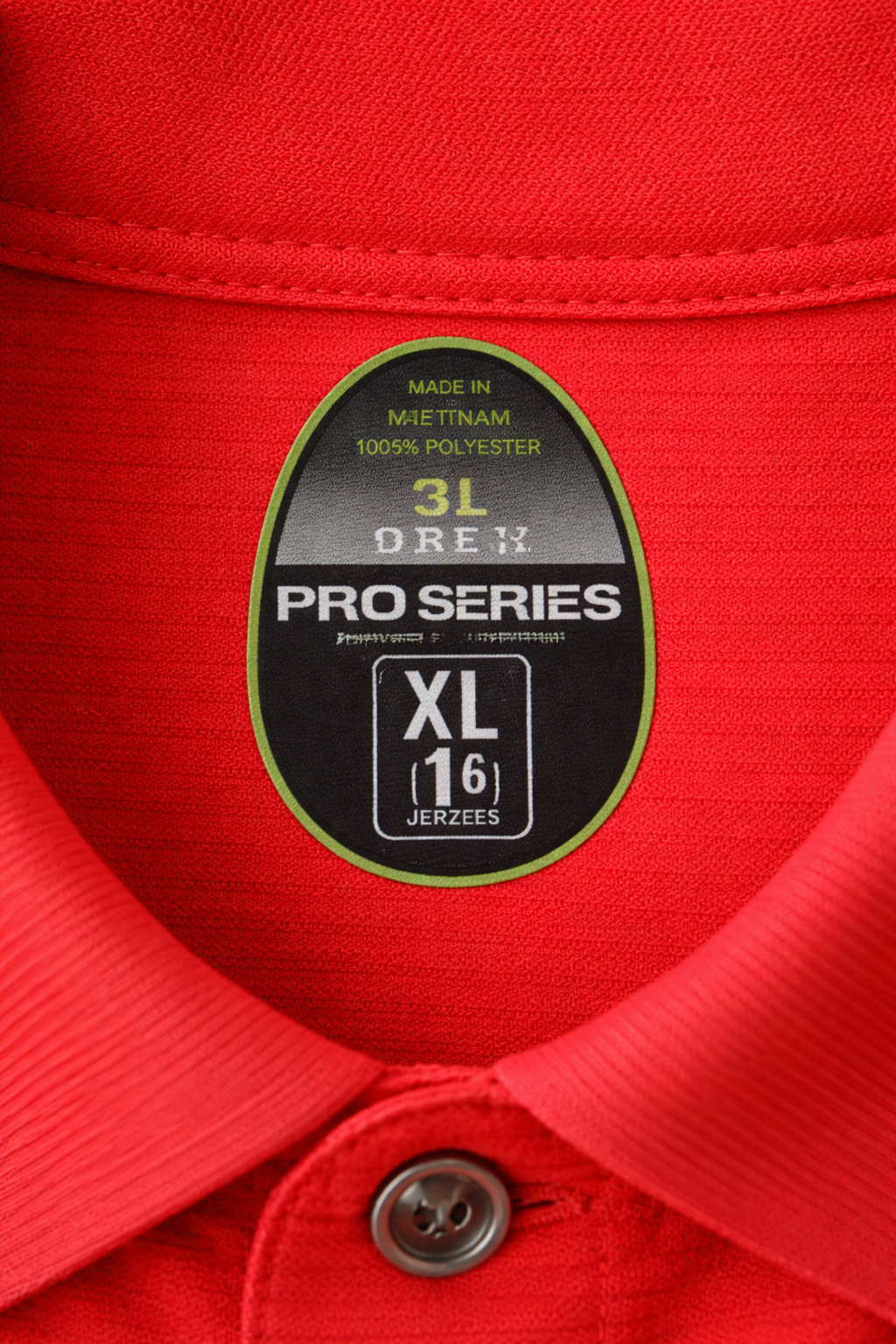 Men's Red Micro-Stripe Polo Shirt – Pre-Owned