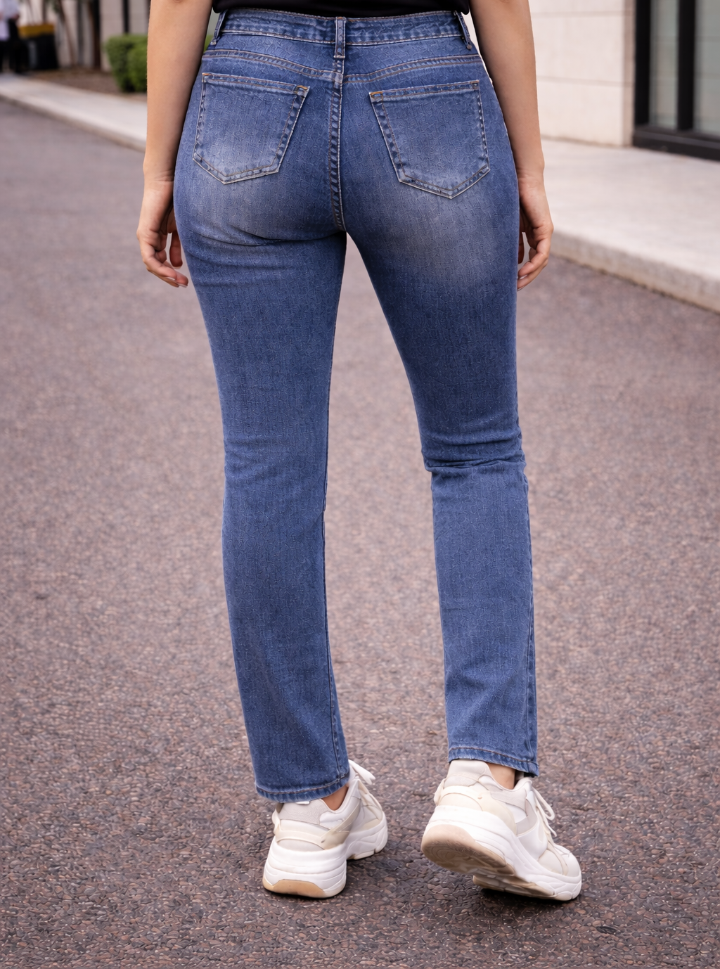 Women's Blue Denim Jeans – Classic Fit
