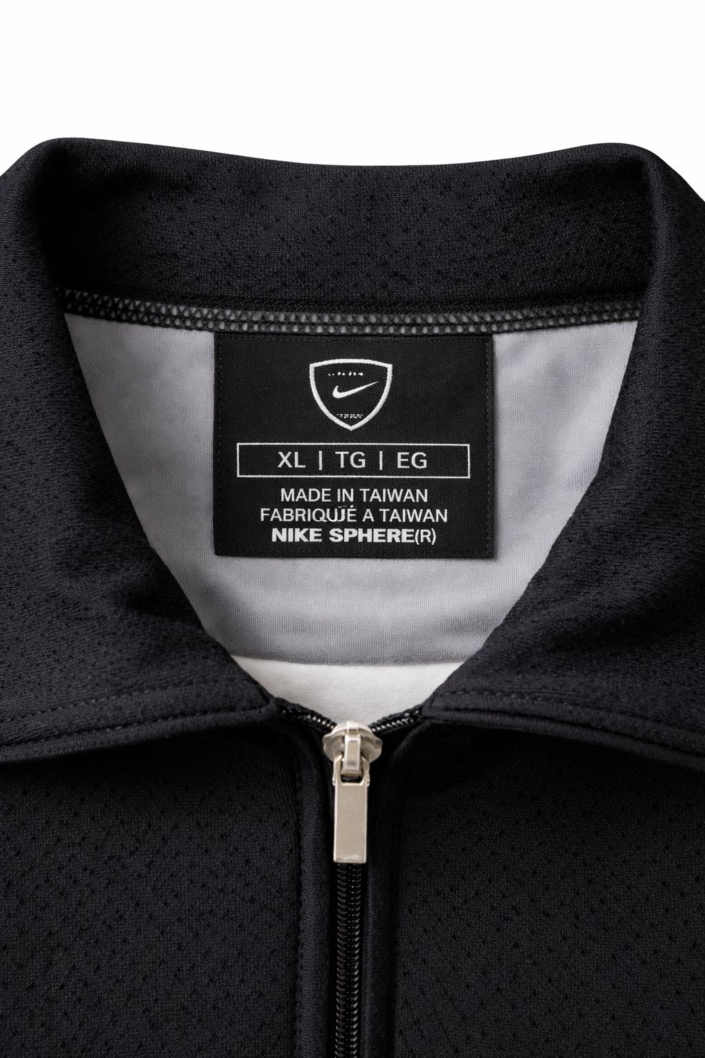 Nike Sphere React Golf Performance Polo Quarter Zip Black XL Stretch