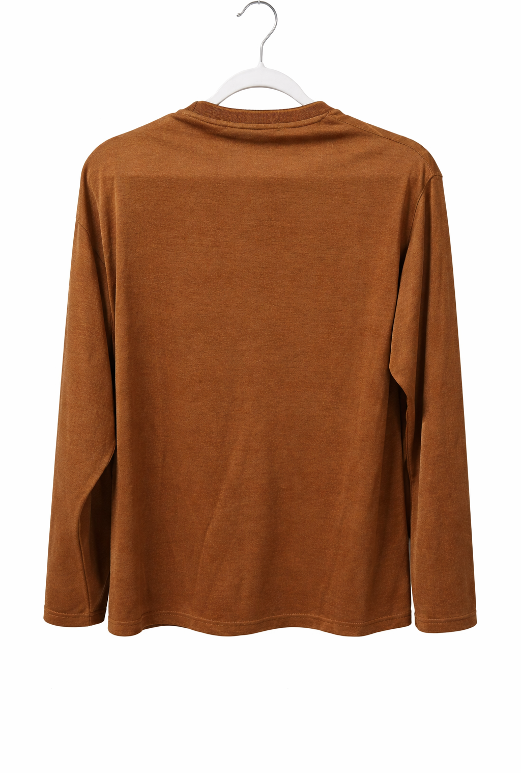 LECALEI Men's Brown Check Knit Long Sleeve Shirt Estate Logo Size 52 New Tag