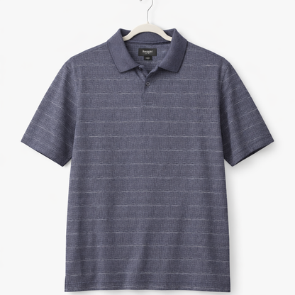 Haggar Men’s Patterned Polo Shirt XL Classic Fit Casual Golf Shirt
