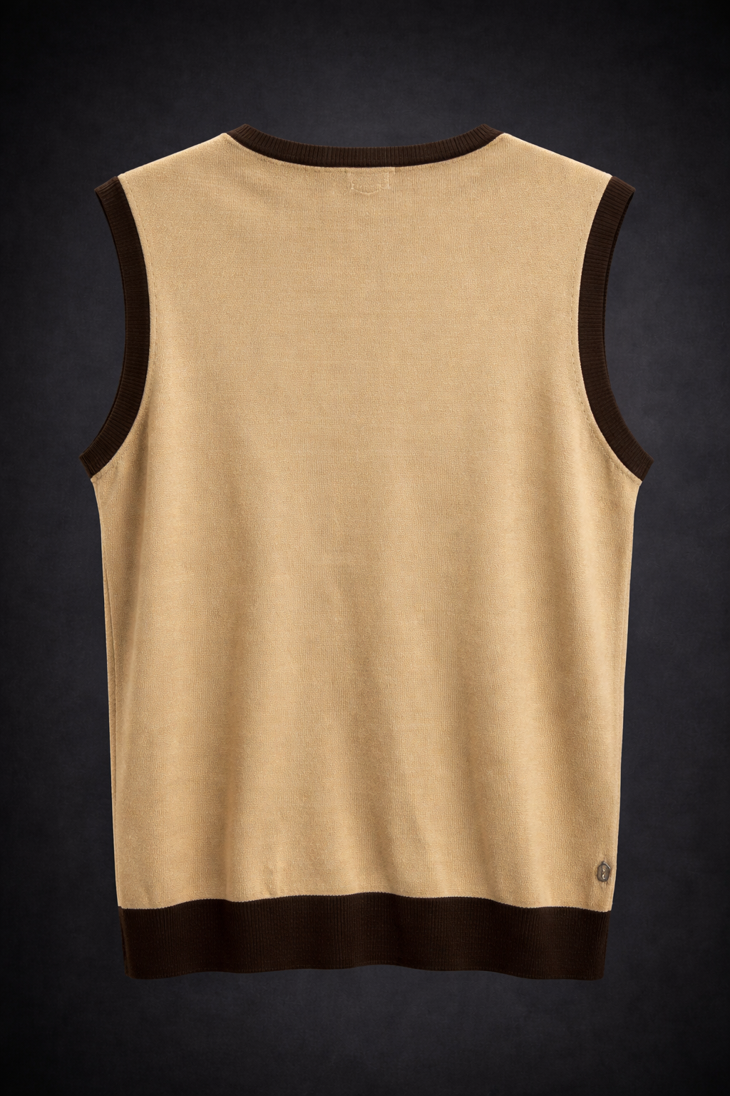 Men’s Premium Argyle Sweater Vest – Beige, Brown & Olive Classic Pattern