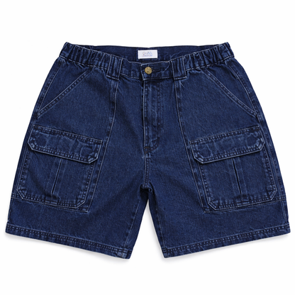 Men's Denim Cargo Shorts – Size 36