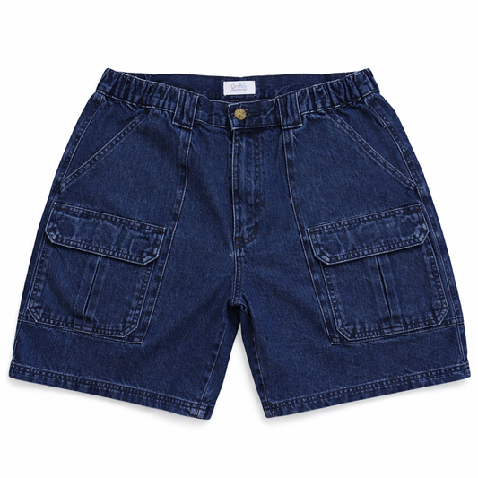 Men's Denim Cargo Shorts – Size 36