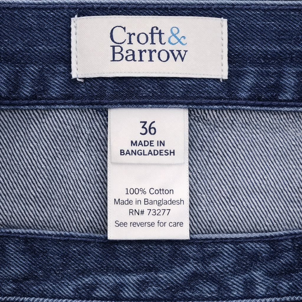 Men's Denim Cargo Shorts – Size 36