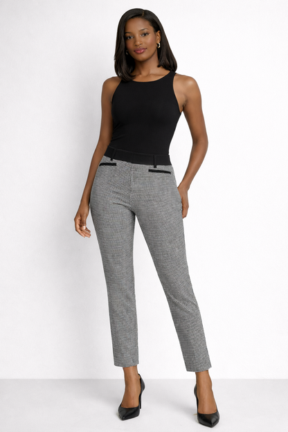 7th Avenue Design Studio Women’s Houndstooth Ankle Pants