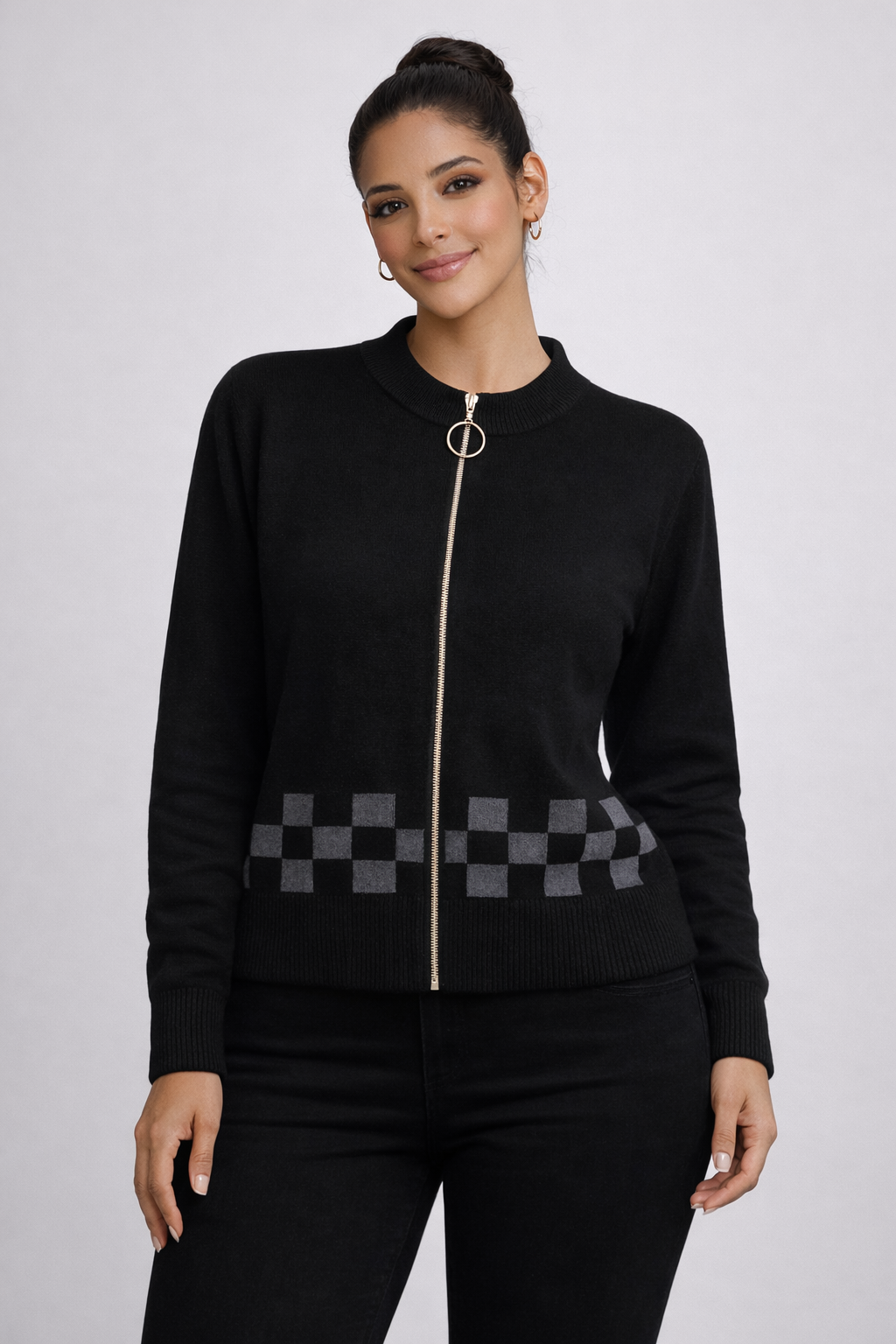 Ultra-soft luxury blouse with an elegant finish, smooth texture, and refined premium look.