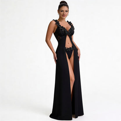 Women's Luxe Sheer Romance Lingerie Set – Romantic Elegant Sleepwear