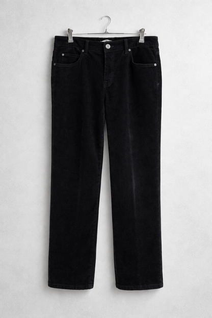 Black Corduroy Jeans-BandolinoBlu Black Jeans
