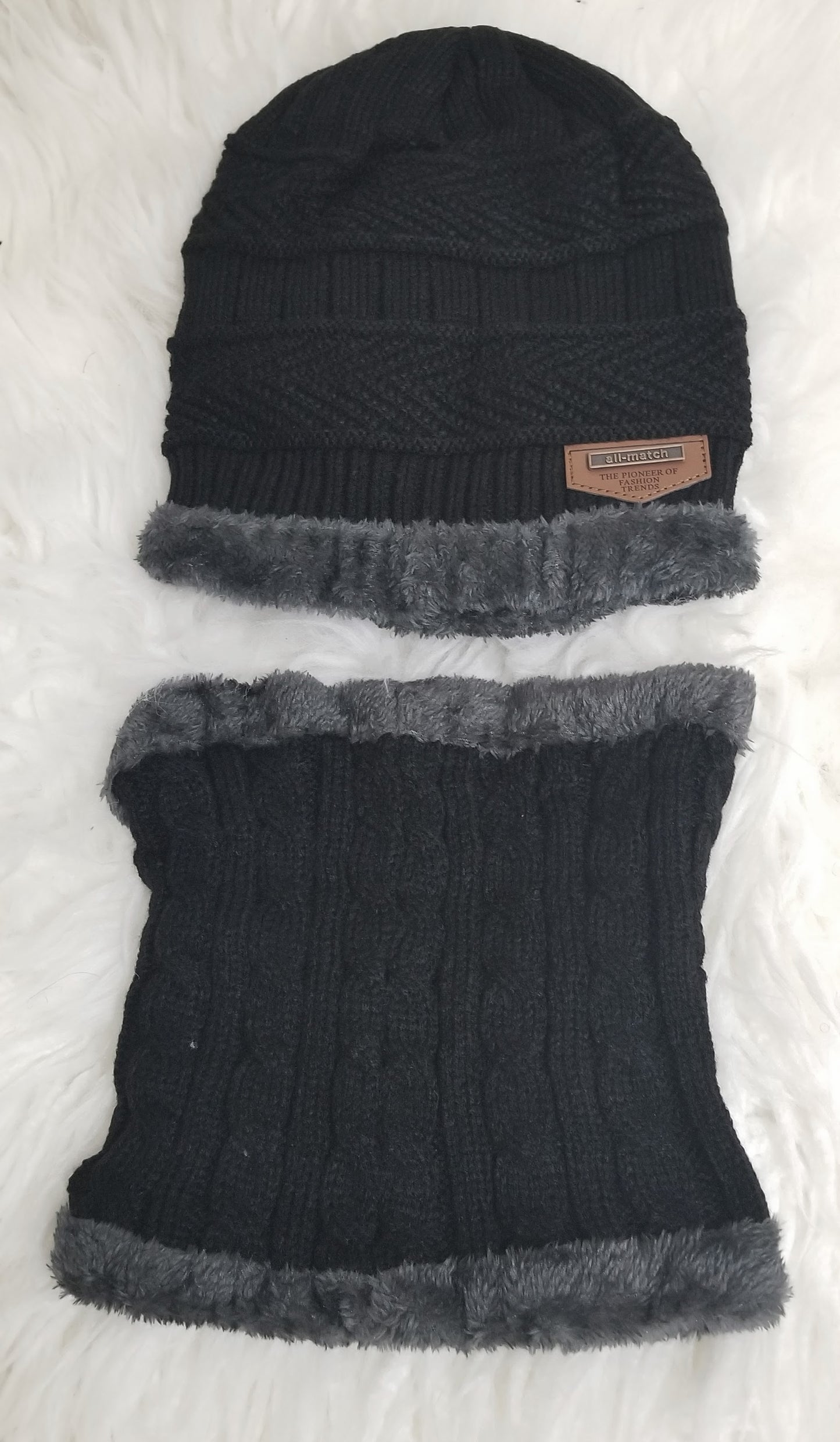Unisex Kids Winter Set – Hat & Neck Warmer