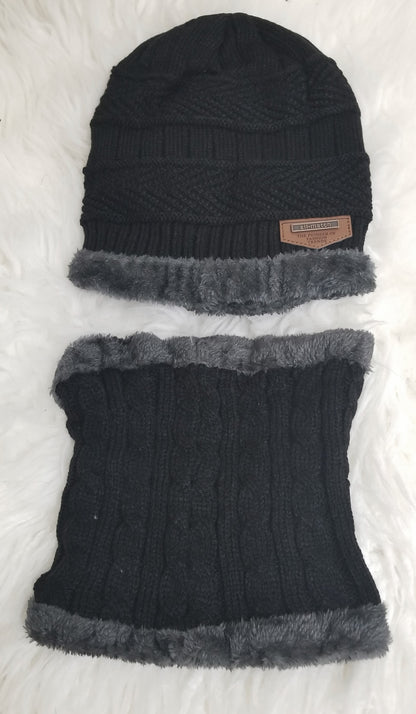 Unisex Kids Winter Set – Hat & Neck Warmer