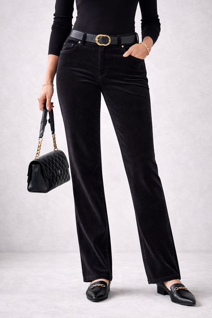 Black Corduroy Jeans-BandolinoBlu Black Jeans