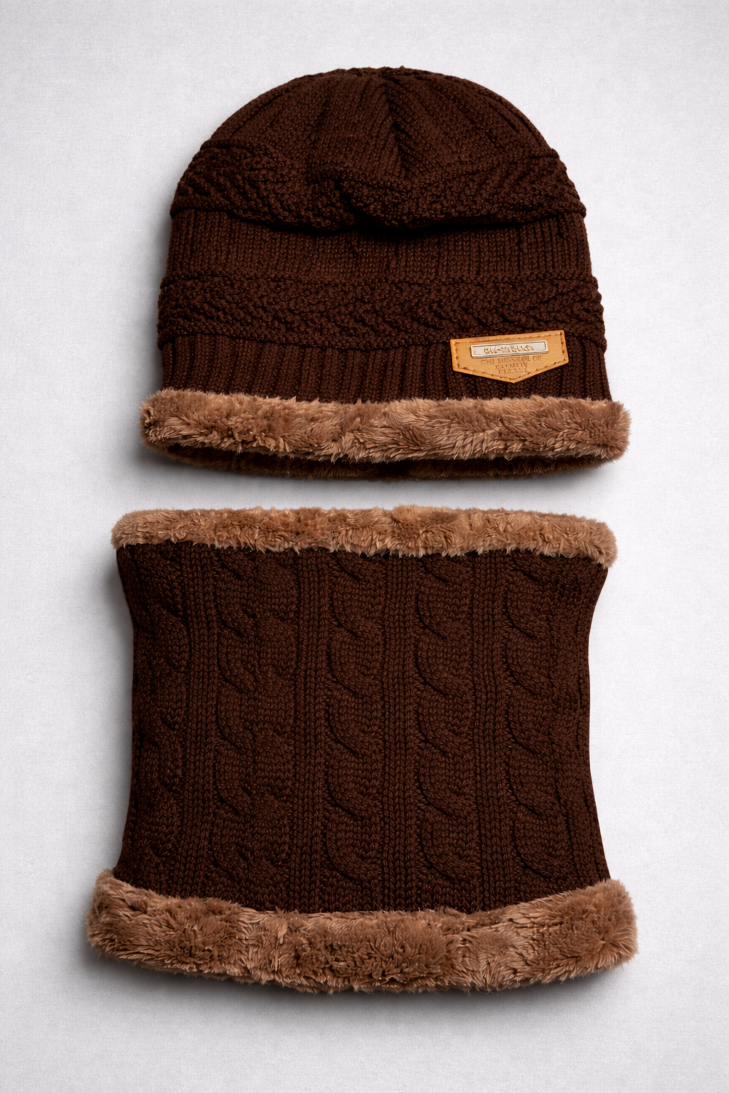 Adult Men's Winter Set – Hat & Neck Warmer
