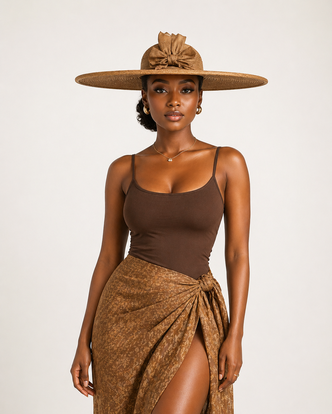 Luxury Wide-Brim Sun Protection Hats – Matching Ribbon Summer Collection | Elegant UV Shield Fashion Hats for Women