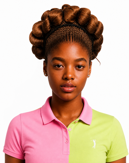 Signature Crown Bantu Wig – Luxury Sculpted Braided Style