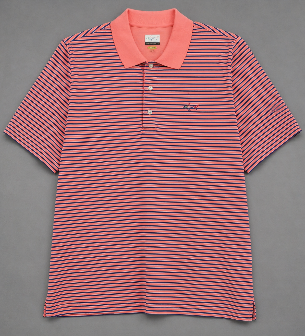 Greg Norman Play Dry Striped Polo Shirt