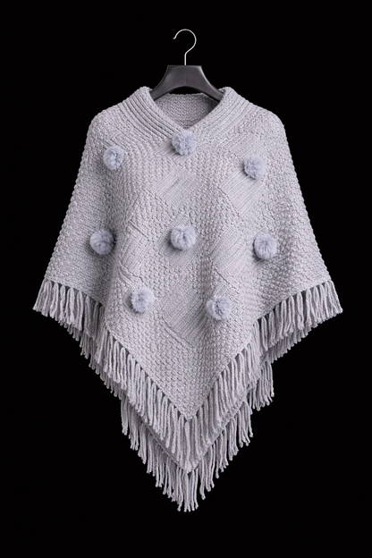 Women's Elegant Fringe Tassel with Pompom – Luxury Accessory