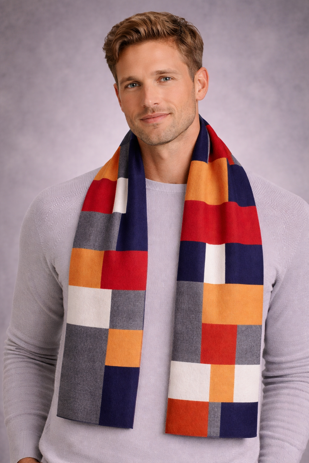 Men's Royal Mosaic Moreflag Luxury Scarf