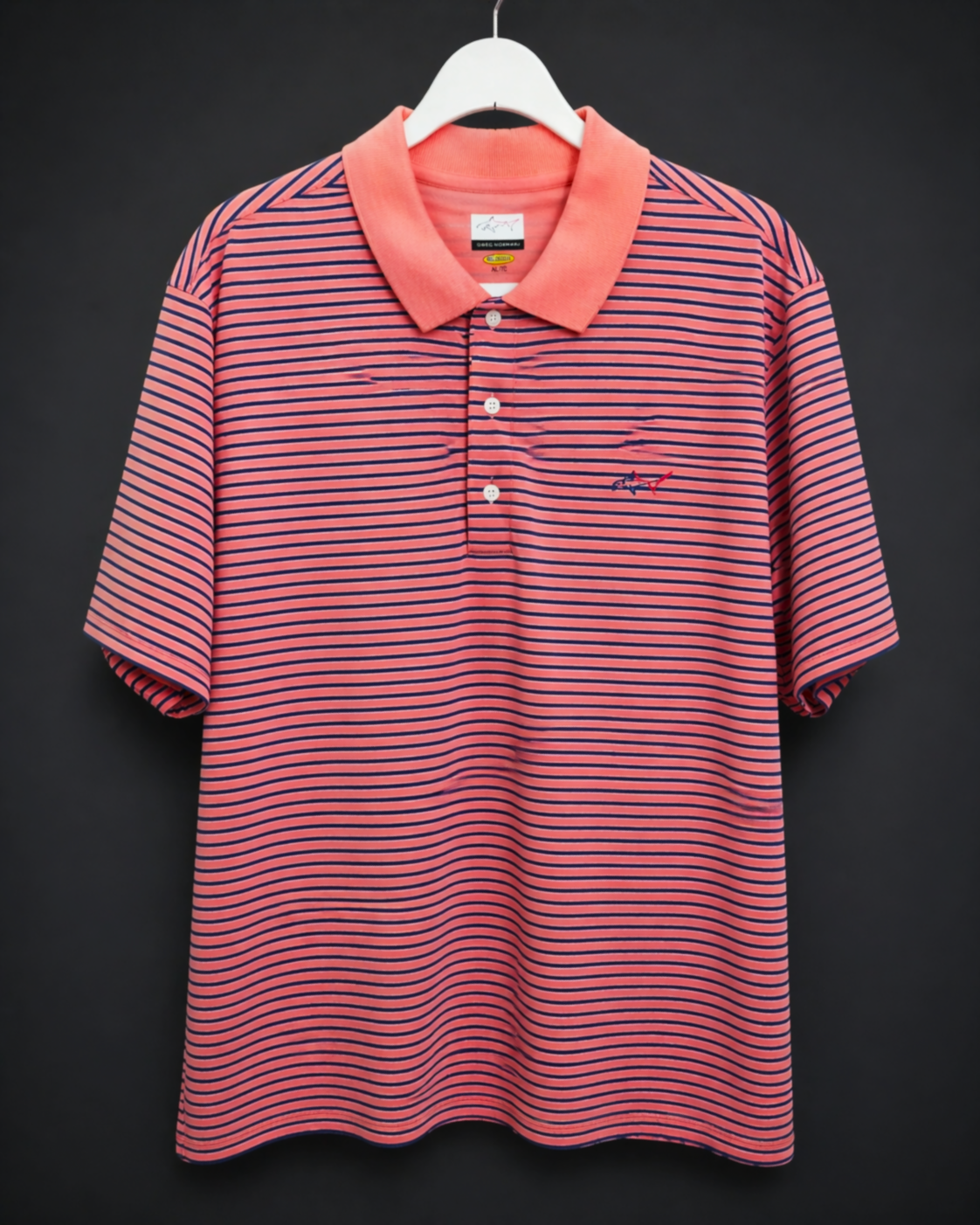 Greg Norman Play Dry Striped Polo Shirt