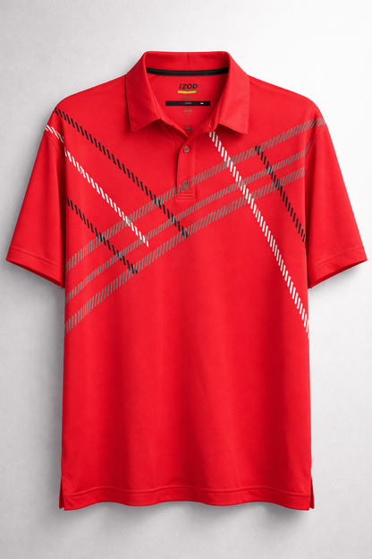 IZOD Performance Red Polo Shirt – Classic Fit