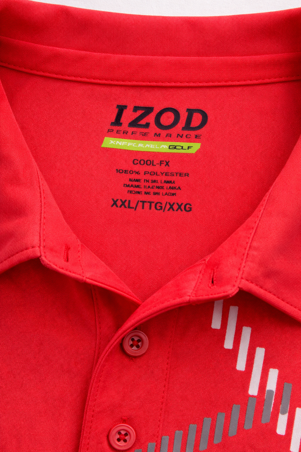 IZOD Performance Red Polo Shirt – Classic Fit