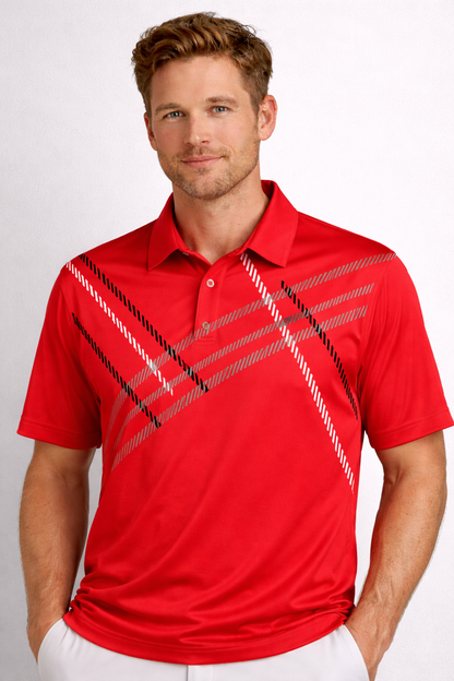 IZOD Performance Red Polo Shirt – Classic Fit