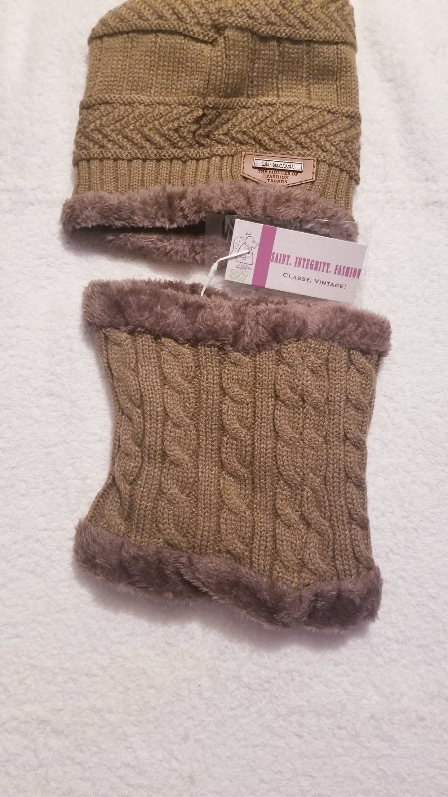 Unisex Kids Winter Set – Hat & Neck Warmer