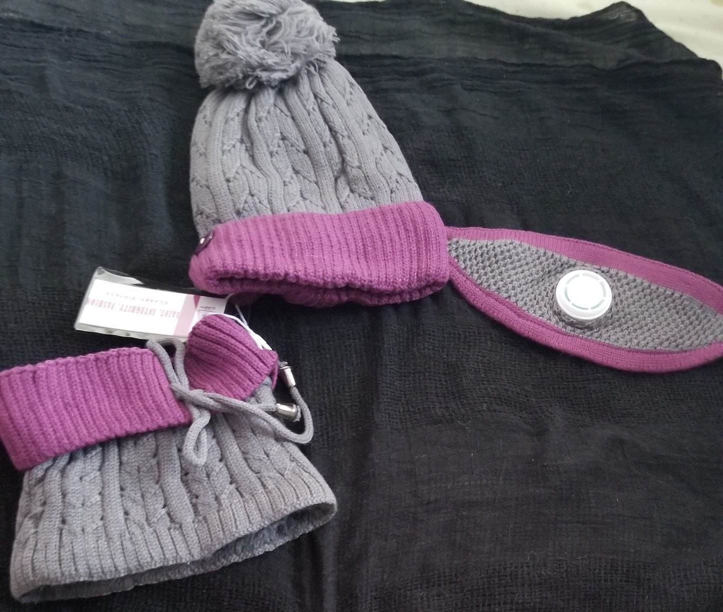Adult Women's Winter Set – Hat, Neck Warmer & Nose Cover