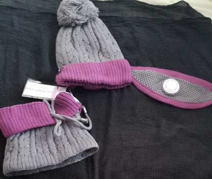 Adult Women's Winter Set – Hat, Neck Warmer & Nose Cover