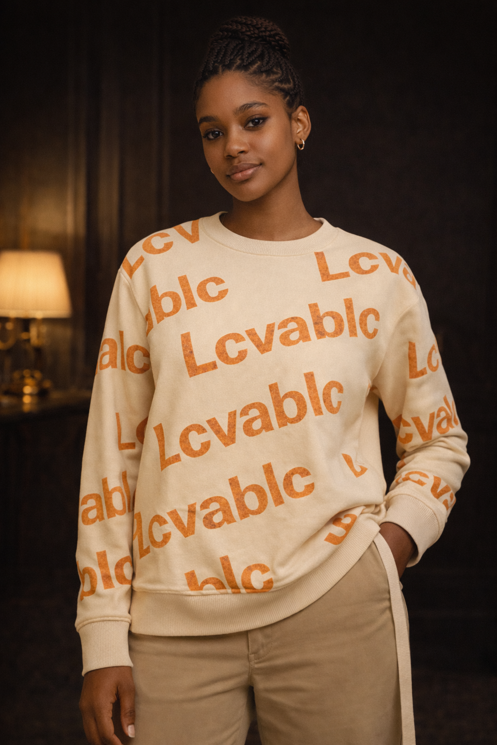 LCVABLE Signature Monogram Sweatshirt – Modern Statement Knit