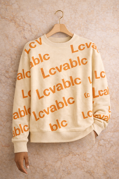 LCVABLE Signature Monogram Sweatshirt – Modern Statement Knit