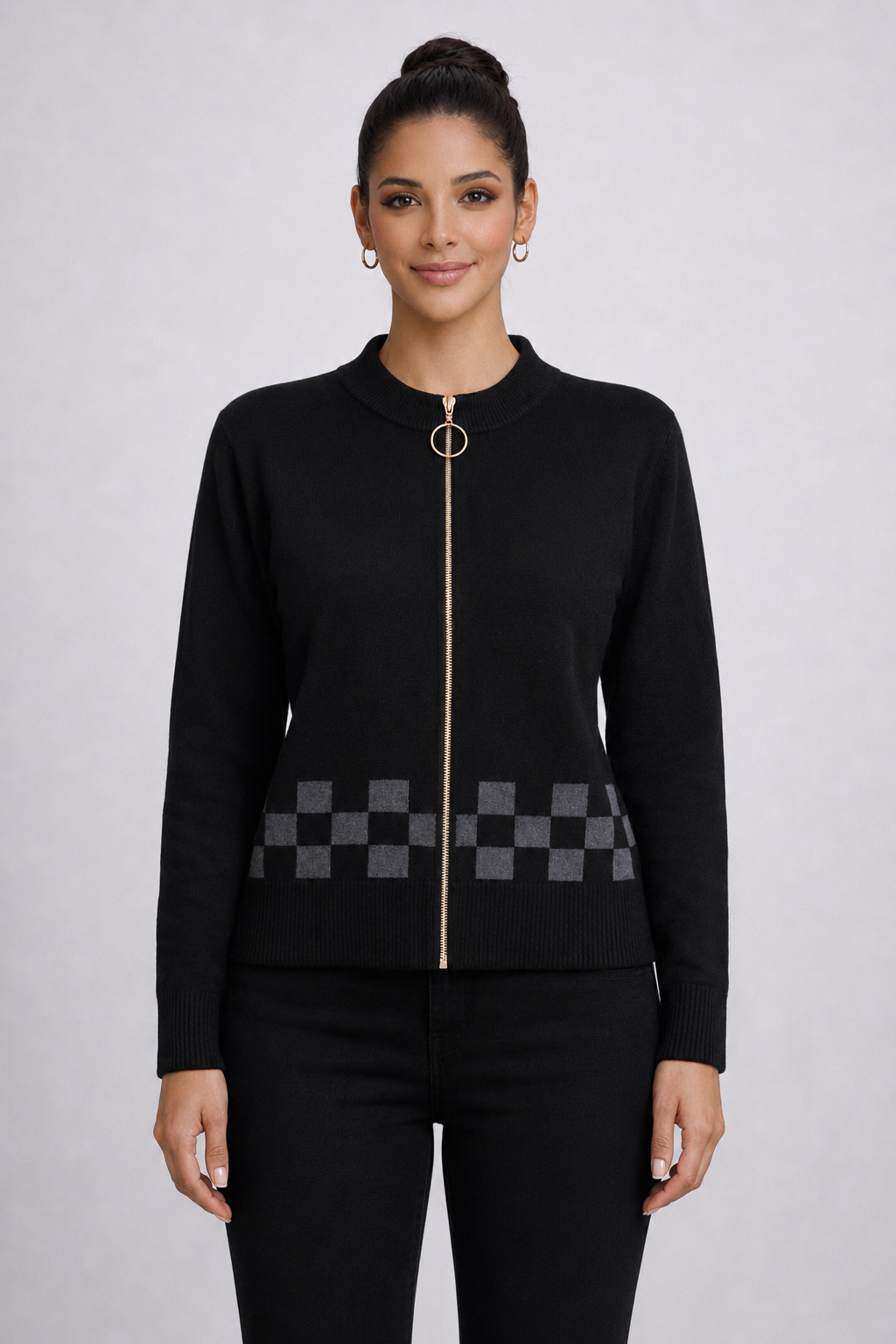 Women's Luxury Satin-Feel Blouse – Elegant Smooth Finish