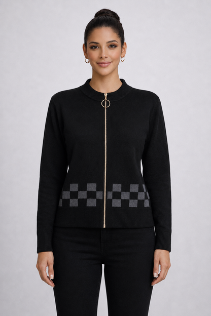 Women's Luxury Satin-Feel Blouse – Elegant Smooth Finish
