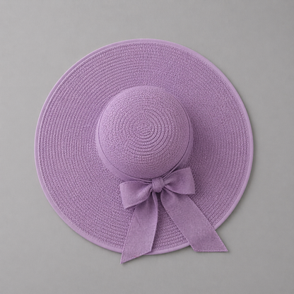 Luxury Wide-Brim Sun Protection Hats – Matching Ribbon Summer Collection | Elegant UV Shield Fashion Hats for Women