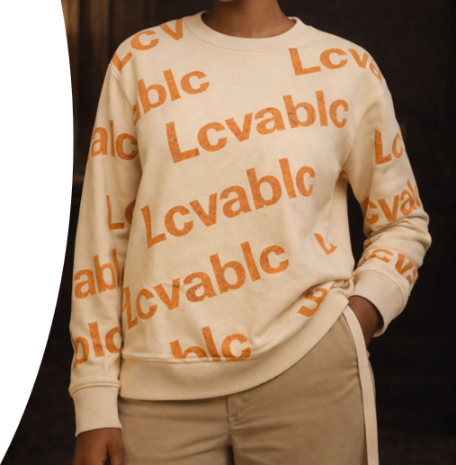 LCVABLE Signature Monogram Sweatshirt – Modern Statement Knit