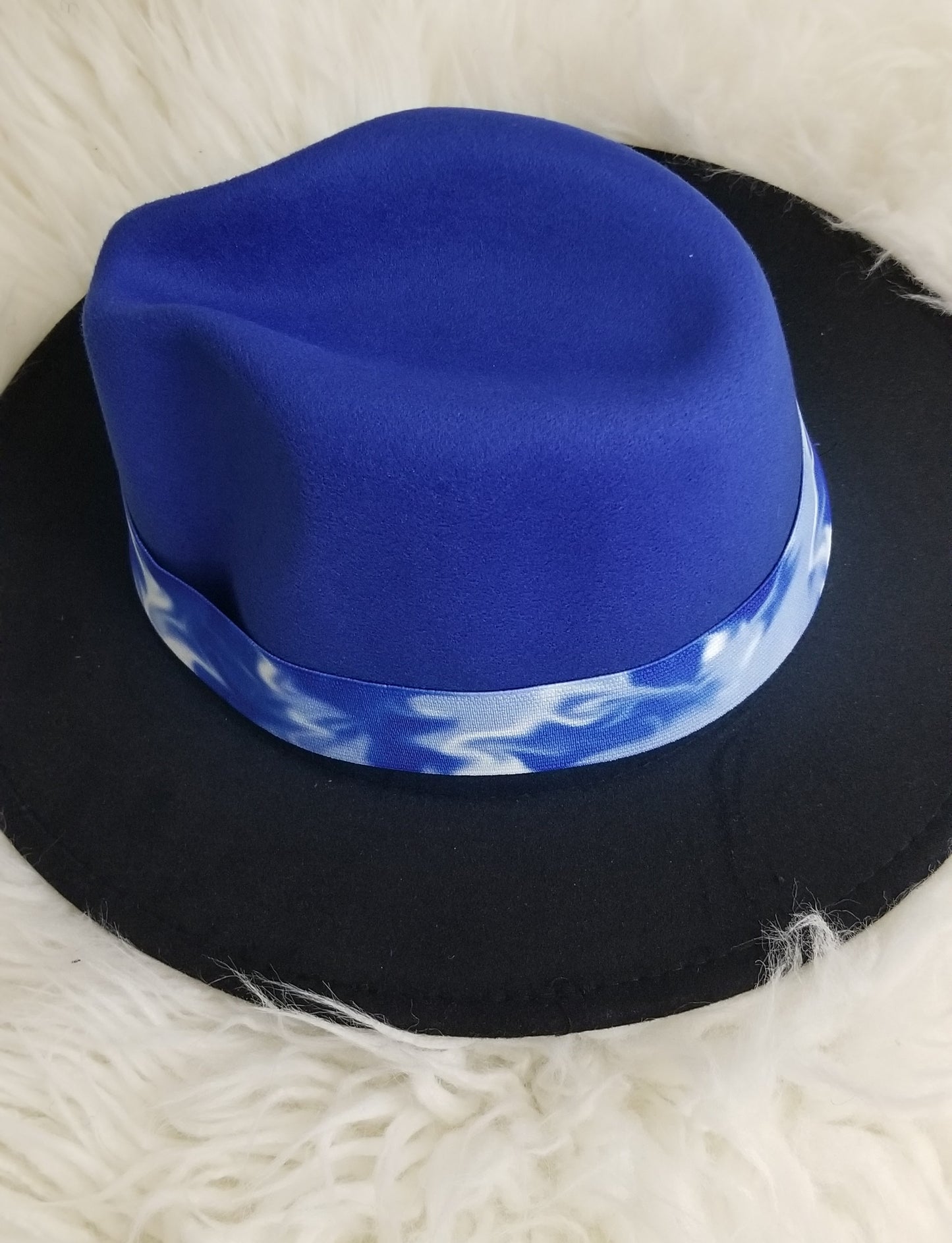 2 Tone Hat - Navy Blue and Black