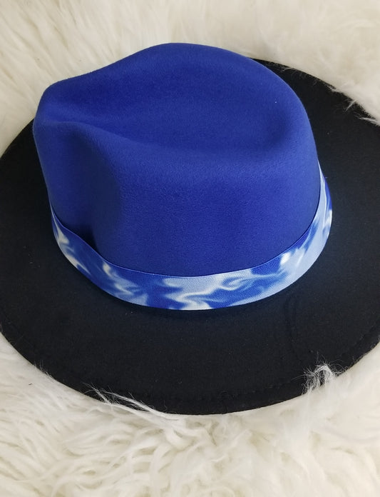 2 Tone Hat - Navy Blue and Black