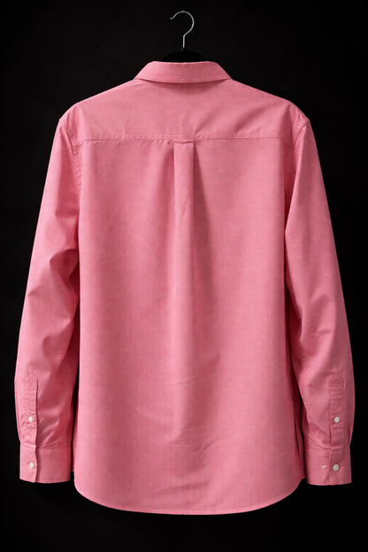 CHAPS Pink Gingham Button-Down Shirt Men’s Large | Stretch Easy Care Long Sleeve Dress Shirt Vietnam