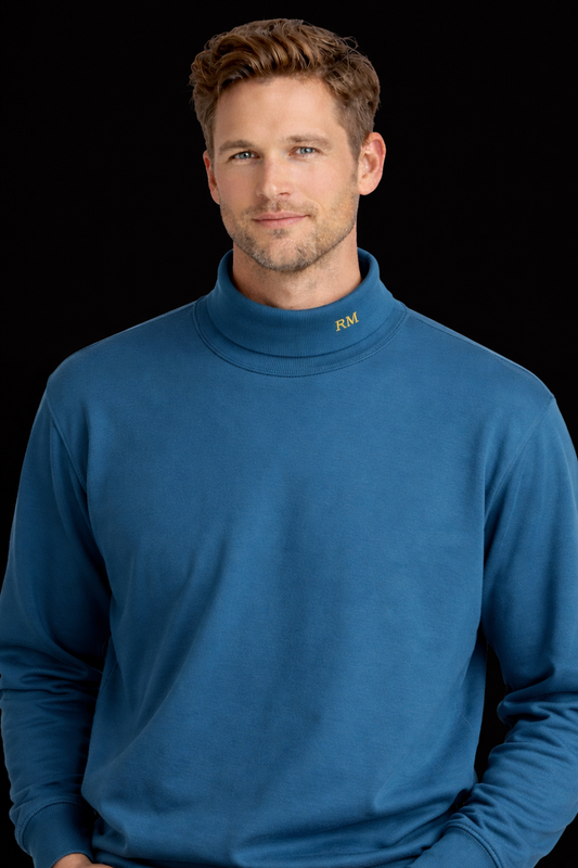 L.L. Bean Teal Turtleneck Top- Regular Traditional Fit/ 100% Cotton Long Sleeve Soft Stretch Tee