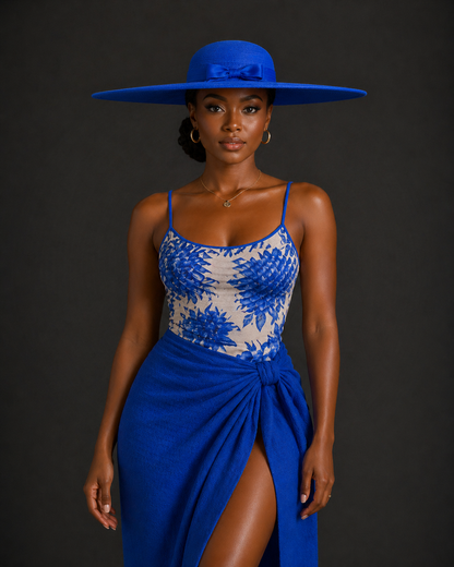 Luxury Wide-Brim Sun Protection Hats – Matching Ribbon Summer Collection | Elegant UV Shield Fashion Hats for Women