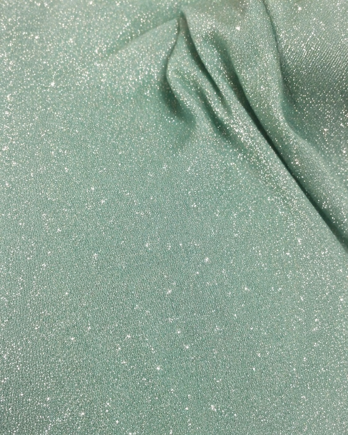 “Seafoam (Mint Green) Luxe Shimmer Fabric”– Premium Soft Matte Elegant Textile