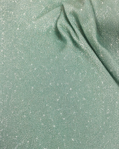 “Seafoam (Mint Green) Luxe Shimmer Fabric”– Premium Soft Matte Elegant Textile