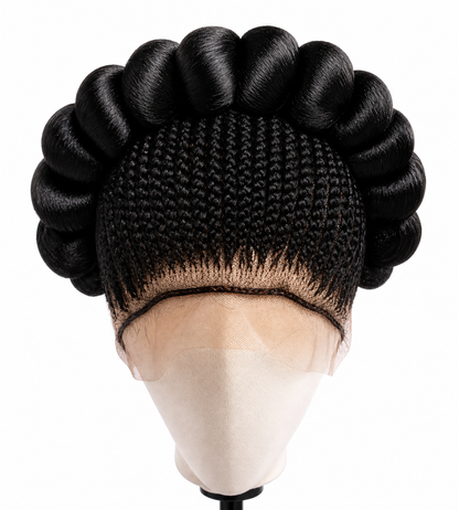 Signature Crown Bantu Wig – Luxury Sculpted Braided Style