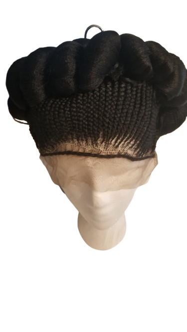 Signature Crown Bantu Wig – Luxury Sculpted Braided Style