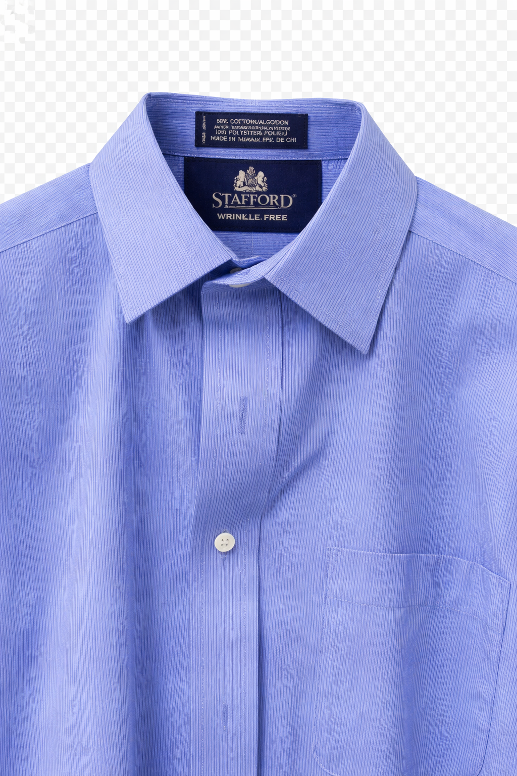 Stafford Wrinkle-Free Pinstripe Shirt – 46” Chest
