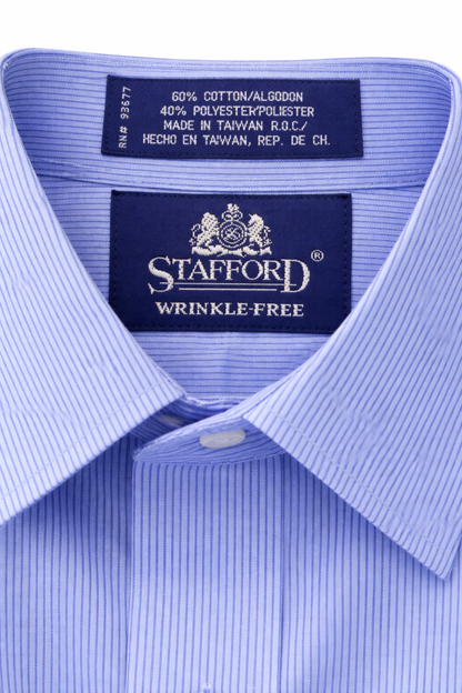 Stafford Wrinkle-Free Pinstripe Shirt – 46” Chest