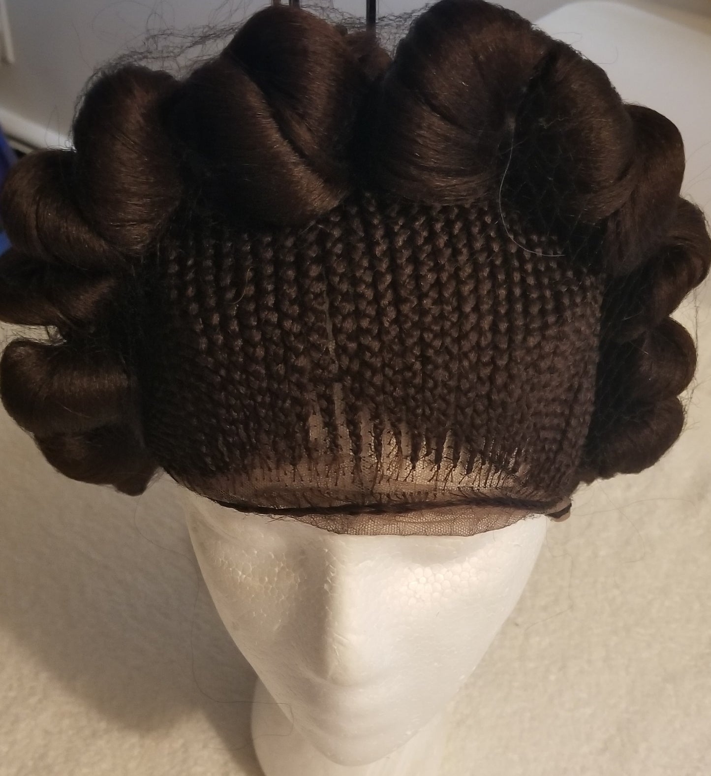 Signature Crown Bantu Wig – Luxury Sculpted Braided Style