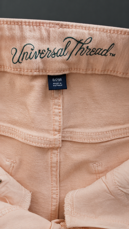 Universal Thread Light Orange Jeans – Women’s Curated Denim, Good Condition, Waist 32"